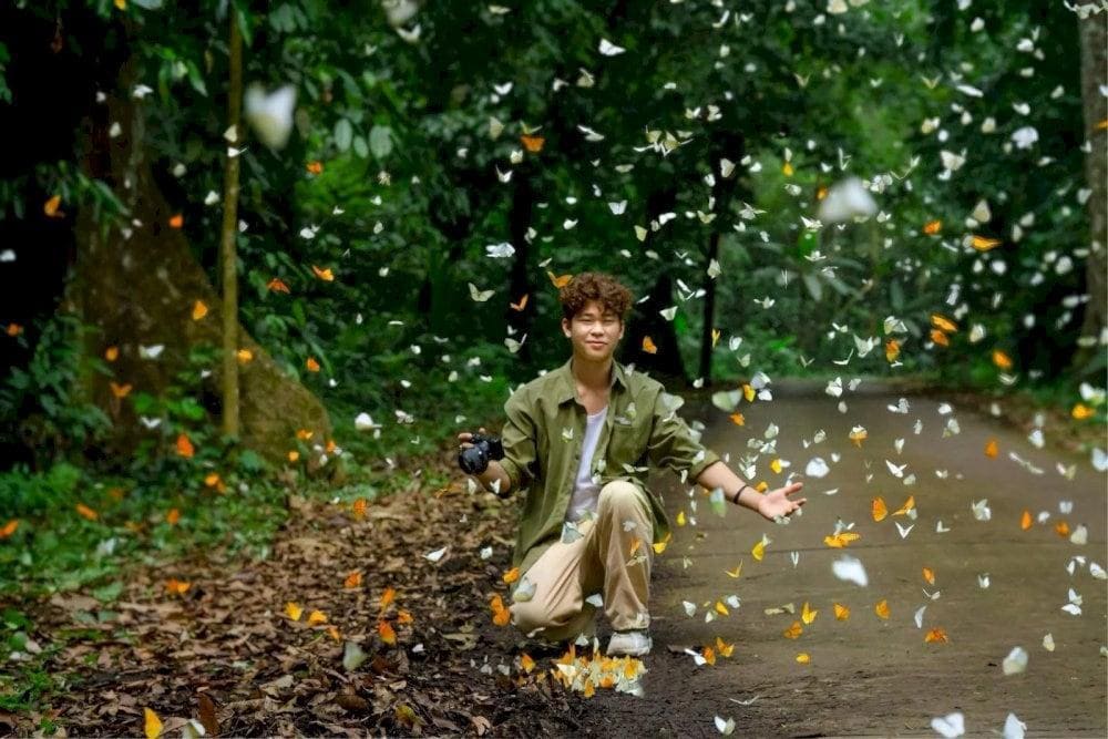 Tháng 04 đến tháng 05 là thời điểm “săn bướm bay” lý tưởng tại rừng Cúc Phương. (Nguồn: Internet)